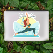 Yoga Lover -  Warrior Pose Design Sticker
