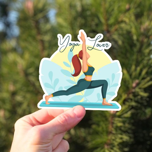 Yoga Lover -  Warrior Pose Design Sticker