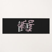 Yoga Lover | Worry Less Yoga More Yogamat (Voorkant (horizontaal))
