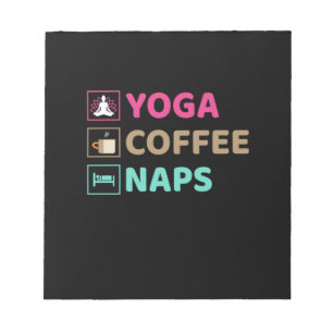 Yoga Lover   Yoga Coffee Naps Notitieblok