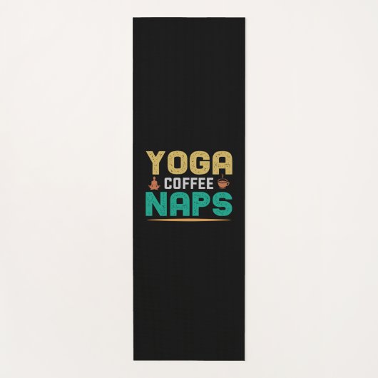 Yoga Lover | Yoga Coffee Naps Yogamat (Voorkant)