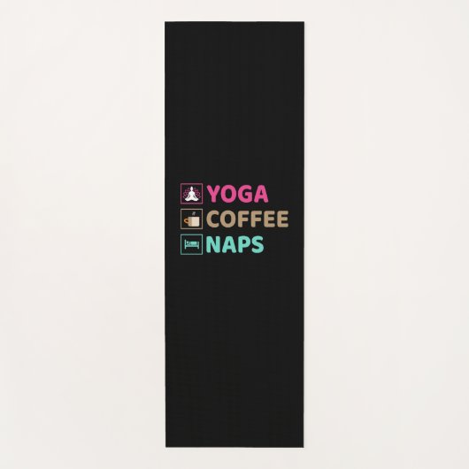 Yoga Lover | Yoga Coffee Naps Yogamat (Voorkant)