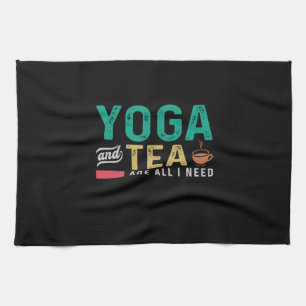 Yoga Lover   Yoga en thee zijn alles wat ik nodig  Theedoek