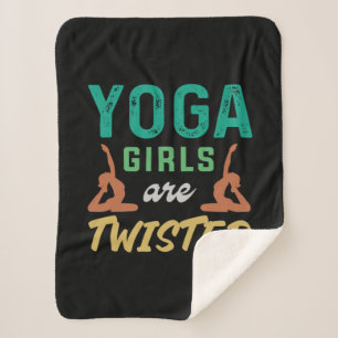 Yoga Lover   Yoga Girls worden verdraaid Sherpa Deken