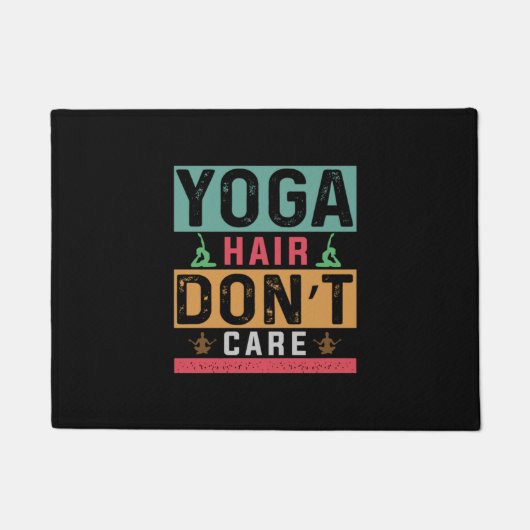 Yoga Lover | Yoga Hair Do Not Care Deurmat (Voorkant)