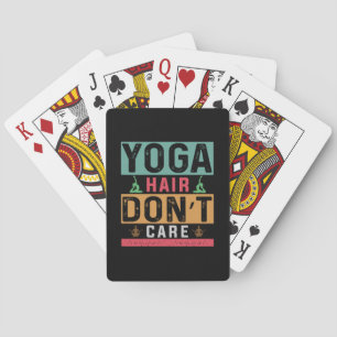Yoga Lover Yoga Hair Do Not Care Pokerkaarten