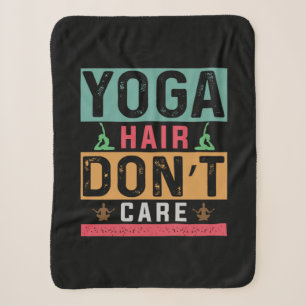 Yoga Lover Yoga Hair Do Not Care Sherpa Deken