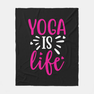 Yoga Lover Yoga is Life Fleece Deken