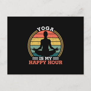 Yoga Lover Yoga is mijn gelukkige uren Briefkaart