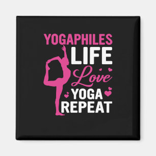 Yoga Lover   Yoga Life Love Yoga Repat Magneet