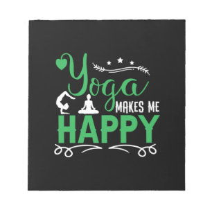 Yoga Lover Yoga Make Me Happy Notitieblok