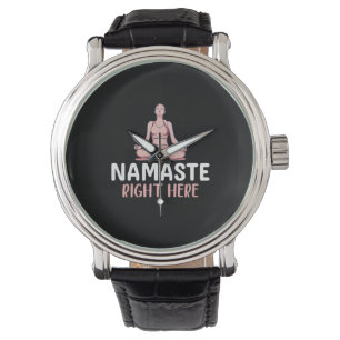 Yoga Lover Yoga Namaste hier Horloge