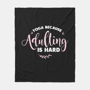 Yoga Lover Yoga, omdat het aanvullen moeilijk is Fleece Deken