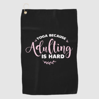 Yoga Lover | Yoga, omdat het aanvullen moeilijk is Golfhanddoek