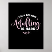 Yoga Lover | Yoga, omdat het aanvullen moeilijk is Poster (Voorkant)