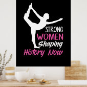 Yoga Lover | Yoga Strong Woman Poster (Keuken)
