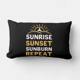 Yoga Lover Yoga Sunrise Sunset Sunburn Repuit Kussen