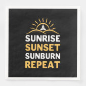 Yoga Lover | Yoga Sunrise Sunset Sunburn Repuit Servet (Voorkant)