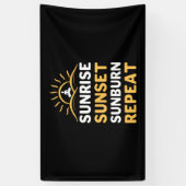 Yoga Lover | Yoga Sunrise Sunset Sunburn Repuit Spandoek (Verticaal)