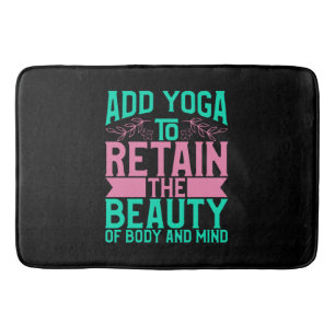 Yoga Lover Yoga toevoegen om de schoonheid te be Badmat