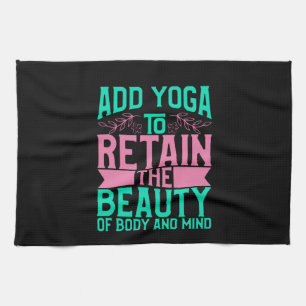 Yoga Lover   Yoga toevoegen om de schoonheid te be Theedoek