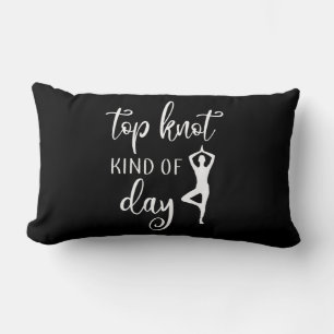 Yoga Lover Yoga Top Knot Soort Day Kussen
