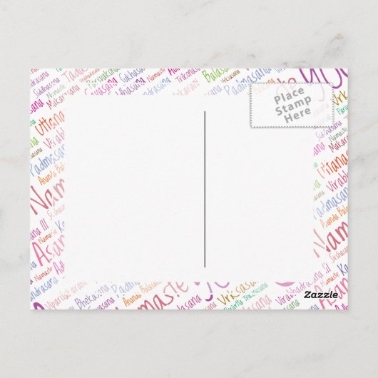 Yoga Lover's Briefkaart (Achterkant)