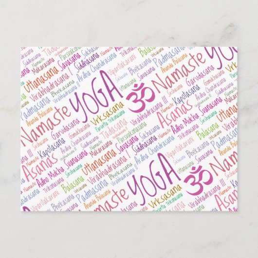 Yoga Lover's Briefkaart (Voorkant)