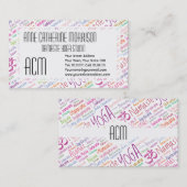 Yoga Lover's Visitekaartje (Voorkant / Achterkant)