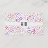 Yoga Lover's Visitekaartje (Achterkant)