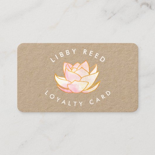 Yoga Loyaliteit 10 bezoeken Visitekaartje (Voorkant)