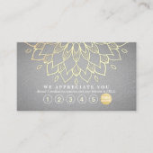 Yoga Loyalty 6 Punch Gold Mandala Grey Leather (Voorkant)