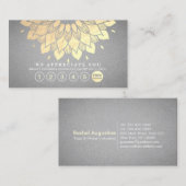 Yoga Loyalty 6 Punch Gold Mandala Grey Leather (Voorkant / Achterkant)