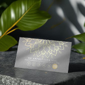 Yoga Loyalty 6 Punch Gold Mandala Grey Leather