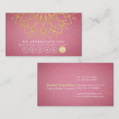 Yoga Loyalty 6 Punch Gold Mandala Paars Leather (Voorkant / Achterkant)