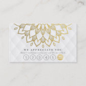 Yoga Loyalty 6 Punch Gold Mandala White Leather (Voorkant)