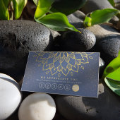 Yoga Loyalty 6 Punch Mandala Blue en Gold Glitter