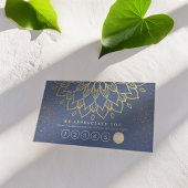 Yoga Loyalty 6 Punch Mandala Blue en Gold Glitter