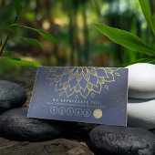 Yoga Loyalty 6 Punch Mandala Blue en Gold Glitter