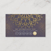 Yoga Loyalty 6 Punch Mandala Paars & Gold Glitter (Voorkant)