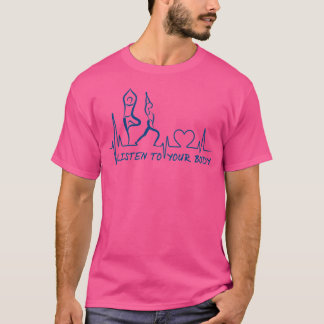 Yoga Luister naar uw lichaam ECG Yoga Mantra T-shirt