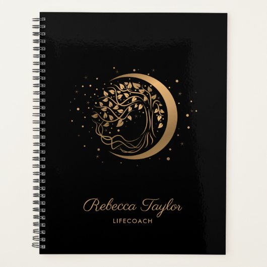 yoga maantrendy life coach tree of life gold planner (Voorkant)