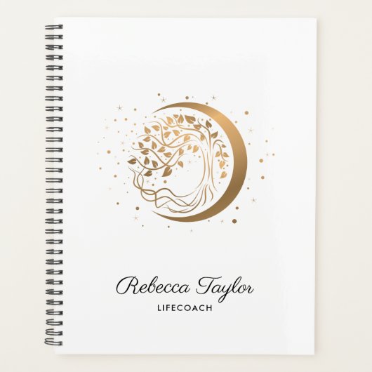 yoga maantrendy life coach tree of life gold planner (Voorkant)