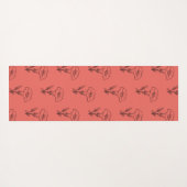YOGA MAAT EEN MONOGRAM EN CLOUD PATROON YOGAMAT (Achterkant (horizontaal))