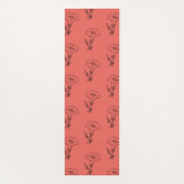 YOGA MAAT EEN MONOGRAM EN CLOUD PATROON YOGAMAT (Achterkant)