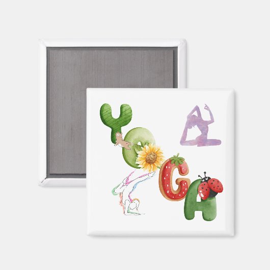 yoga magneet (Voorkant / Achterkant)