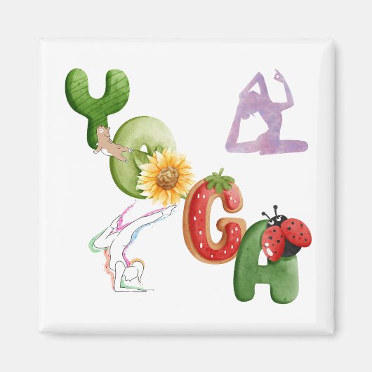yoga magneet (Voorkant)