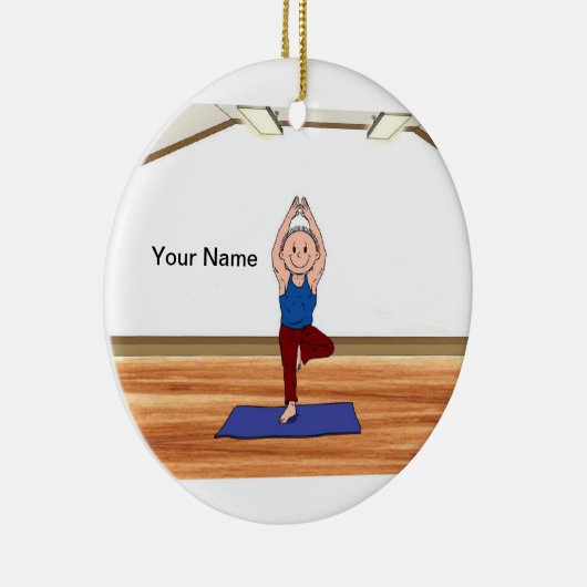Yoga - Male Keramisch Ornament (Rechts)