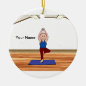 Yoga - Male Keramisch Ornament (Voorkant)