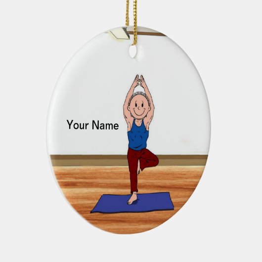 Yoga - Male Keramisch Ornament (Rechts)